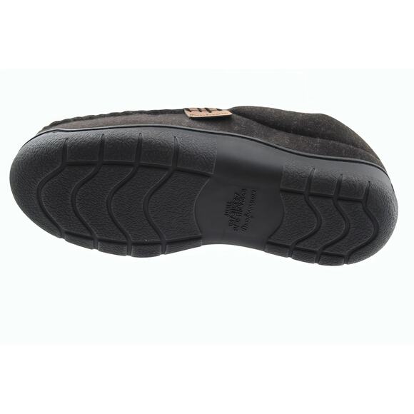 Men Slippers Dearfoams Men's Clog‎ Style Memory Foam Slippers Wool Blend Sz 7-8 - Picture 3 of 8